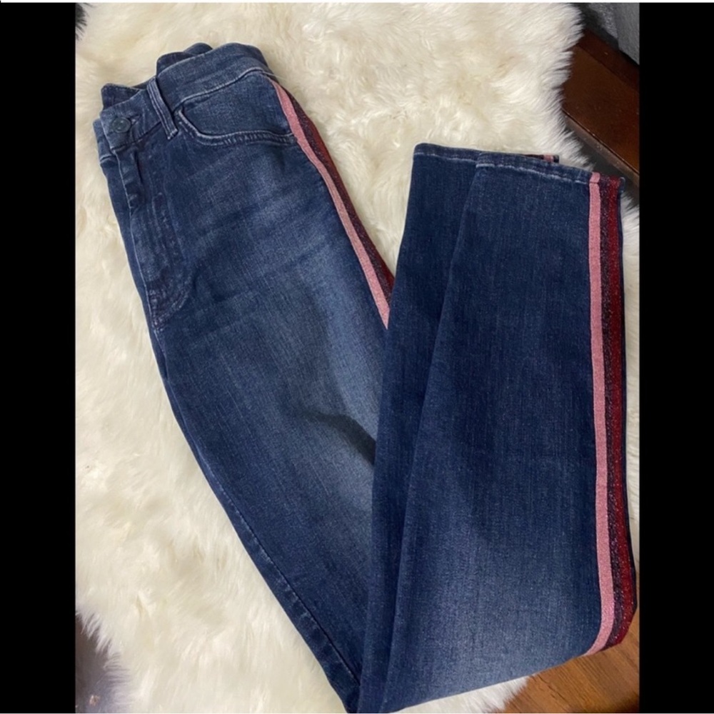 Mother high waist looker here kitty kitty glitter sz 28 worn once